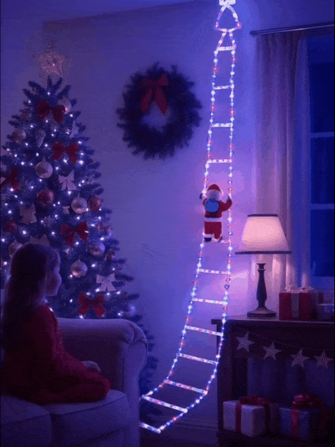 🎄2025 Christmas Sales🎅2025 Christmas Santa Climbing Stairs Light